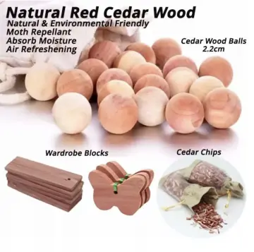 30pcs Cedar Moth Repellent Block