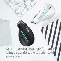 ZZOOI F-36 2.4G Bluetooth-compatible Mice 2400 DPI 8 Buttons Professional Optical Vertical Mouse Macro Definition for Computer Desktop