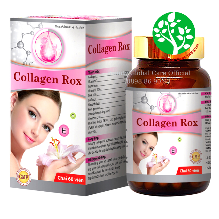 Chính hãng viên uống COLLAGEN ROX hỗ trợ làm đẹp da, sáng trắng da ...