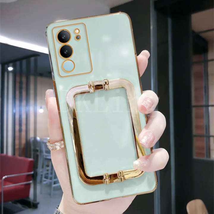 เคสโทรศัพท์-vivo-v29-5g-ฝาหลังชุบนิ่มแฟชั่นพร้อมหัวเข็มขัดเหล็กสี่เหลี่ยมยึดปลอกซิลิโคน-vivo-v29กันกระแทก-vivov29-5g