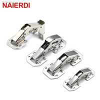 ❅☈ NAIERDI Cabinet Hinge 90 Degree No-Drilling Hole Cupboard Door Hydraulic Hinges Soft Close With Screws Furniture Hardware