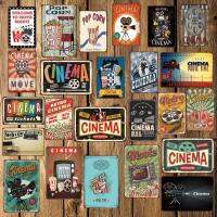 Mike86 CINEMA ภาพยนตร์ POPCORN ป้ายโลหะ Wall Plaque โปสเตอร์ Home Retro ภาพวาดเหล็ก Art Christmas Gift Decor Art FG-514