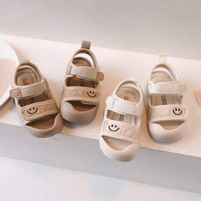 Summer Baby Sandals Boys Girls Breathable Cool Beach Sandals Kids Anti-slip Anti-kick Soft Toddler Shoes