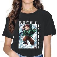 Cool Demon Slayer ผู้หญิงเสื้อ Kimetsu ไม่มี Yaiba ภาพยนตร์ Mugen รถไฟ Kamado Tanjirou ภาพยนตร์ Plus ขนาดเสื้อยืด Goth VintageS-5XL