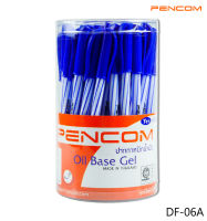 Pencom DF06A  ปากกาหมึกน้ำมันแบบปลอกหมึกสีน้ำเงิน