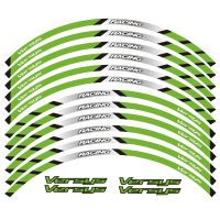 Motorcycle Wheel Sticker Reflective Rim Outer Stripe Decals Moto Accessories For Kawasaki Versys 650 300 1000 X300 17Inch