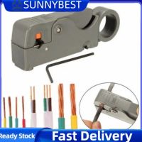 SUNNYBEST สายเคเบิลคีมปอกอัตโนมัติใบมีดคู่เครื่องมือปอกสายลวดปล้น