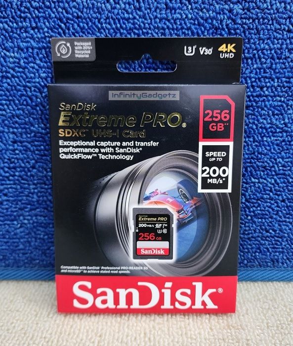 SanDisk Extreme PRO SDXC UHS-I Card - 256GB 