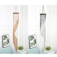 Wind Chimes โมบายลมกระดิ่งลม ระฆังลม กระดิ่งแท่งสีเงินและสีทอง แขวนตกแต่งบ้าน ที่ทำงาน ร้านค้า กระดิ่งลม เรียกทรัพย์ กระดิ่งลม ฮวงจุ้ย กระดิ่งลมเสียงเพราะ