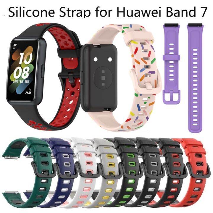 สายรัดข้อมือสำหรับ-huawei-สายรัด-band7สายรัดข้อมือซิลิโคนสำหรับสายรัด-huawei-7