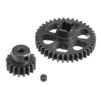 Wltoys A949 A959 A969 A979 K929 โลหะ 38T เกียร์ลดและ 17T Motor Pinion Gear 1/18 RC รถอัพเกรดอุปกรณ์เสริม-ioec53 shop