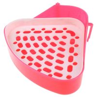 Pet Rabbit Small Animal Pee Toilet Potty Bowl Corner Clean Litter Trays Hot D20 21 Dropshipping