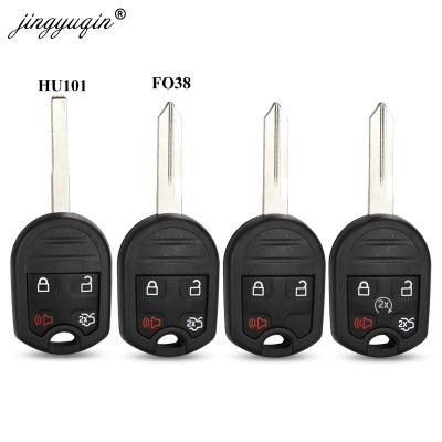 jingyuqin 3/4/5 BTN Remote Car Key Shell Fob Case For Ford Edge Explorer Ranger Expedition Mustang Escape Taurus Mazda Tribute