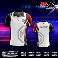 MOTOSHIRT เสื้อโปโล MG-A01-20 เสื้อพิมพ์ลาย เสื้อคอปกแขนสั้น