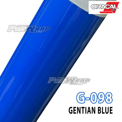 Oracal 651 G098 สติ๊กเกอร์เงาสีน้ำเงินเข้ม ติดรถยนต์ (30cm.x126cm.)
