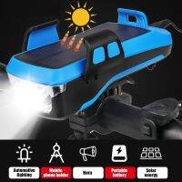 （ใหม่）5 IN 1 LedFront USB โคมไฟจักรยาน4000MAhforLight Lantern