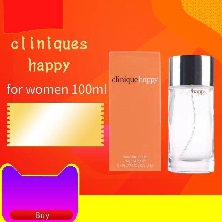 cliniques happy for Women 100ml COLOGNE SPRAY EAU DE TOILETTE POUR