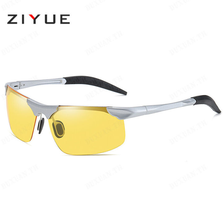 duxuan-แว่นกันแดดสไตล์ผู้ชายทันสมัย-สีดำ-แว่นตาแสงแดดสไตล์วินเทจโลหะครึ่งเฟรม-รุ่นใหม่