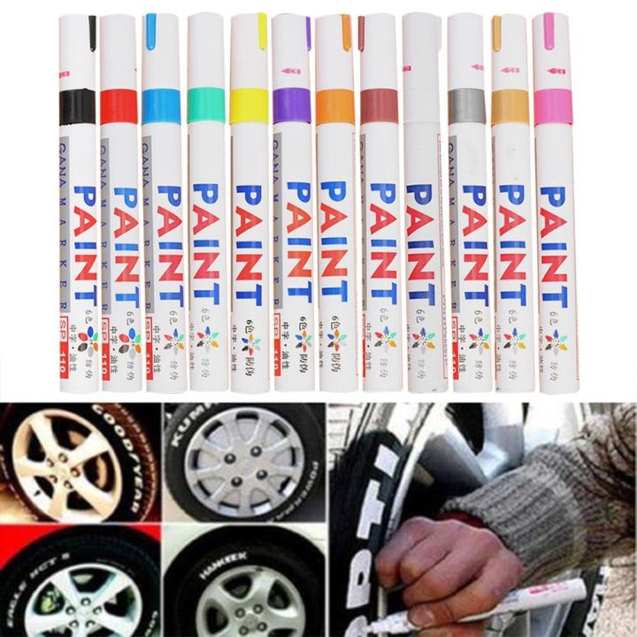 Waterproof Car Paint Pen Care Car Wheel Tire Oily Mark Pen Auto