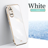 หัวเว่ย P50E กรณีหรูหราชุบปลอก HuaweiP50E Soft TPU 6D กันกระแทกกลับปกโทรศัพท์