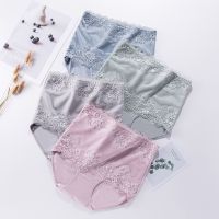 [A LIKE] ZJX 4ชิ้น/เซ็ตเอวสูงผู้หญิง39; S กางเกง SeamlessCotton BriefsShaperwear ชุดชั้นในหญิง SexyUnderpants