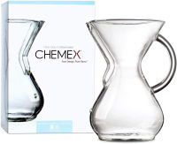 Chemex Pour-Over Glass Coffeemaker - Glass Handle Series - 6-Cup - Exclusive Packaging