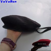 Yoyoran 1 Pz Uomo 100% Lana Berretto Militare Nero Rosso กองทัพเรือ Lana Tinta Unita Esercito Soldato Berretto Tattico Cappello Aigliamento