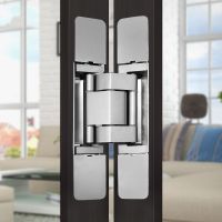 RCH-100-S  100Kg  Heavy Duty  Door  Adjustable Concealed Square  Square Door Hinge   180 Degree  Mute Cross Hidden  Hinge