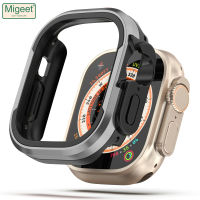 Migeet เคสสำหรับ Apple Watch อะลูมินัมอัลลอย49มม. ฝาครอบ8 7 6 5 4เคส TPU + กรอบโลหะสำหรับ Apple Watch 45มม. 41มม. 44มม. 40มม.