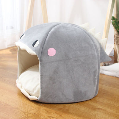 New Cave Cat House Pet Bed Tent Lounger Dog Basket Mat Puppy Kittens Warm Cozy House Kennel Cushion Supplies Bed For Cats