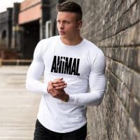 Men Breathable Gyms Fashion nd O-Neck Slim Fit Tshirt Casual Solid Workout Tee Top Long Sleeve T-shirt Sleeve Fitness