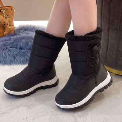 Girls Winter Boots Kids Snow Boots For boy 2021 Cotton Girl‘s shoes 3-12 Boys Children Thickened Velvet Non-slip Short Boots