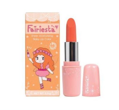 Fairiesta ลิปสติกสำหรับเด็ก เบอร์ 06 : สีส้มนม Sheer Moisturizing Baby Lip Color 06 : Creamy Orange (3.9 g)