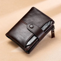 Hot Sale 100 Genuine Cowhide Leather Men Wallet Short Coin Purse Small Vintage Wallets Brand High Quality Designer male