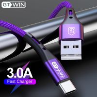 ร้อน hanoe413 - /สาย USB Type C คู่ GTWIN สำหรับ Xiaomi Redmi Note 7 3A สายชาร์จข้อมูลอย่างรวดเร็วสำหรับ Samsung Huawei USB C สายชาร์จโทรศัพท์มือถือ