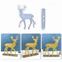 【hot】 Elk Decoration Epoxy Resin Mold Desktop Ornament Silicone