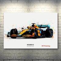 โปสเตอร์สีน้ำลายรถแข่งเฟอร์รารี Formula One Ferrilton ผ้าใบวาดภาพศิลปะบนผนังแข่งแฮมเลสเลอร์รูปภาพคลับตกแต่งบ้านผ้าใบ A23831ภาพฝาผนัง