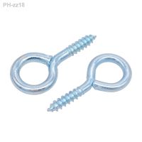 2-50pcs 0 1 2 3 4 5 6 8 10 12 14 Blue Zinc Light Hook Ring Sheep Eye Hook Screws Self-tapping Screw Hooking