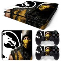 (ปกผิว) MK11 0854 PS4ฝาครอบรูปลอกสติ๊กเกอร์สกินบางสำหรับคอนโซล Ps4บางและรูปลอกสติกเกอร์บางไวนิล2ผิวตัวควบคุม