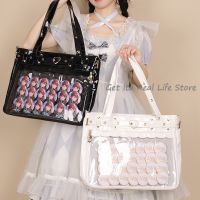 【CW】 Ita Janpanese with Insert Luxury Pu Leather Handbag for Kawaii Pins H240