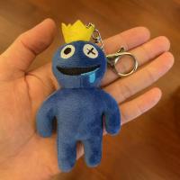 【CW】 Rainbow Friends Keychain Plush Toy Kawaii Game Role Doll Blue Monster Soft Stuffed Animal Toys Kids Christmas Gifts