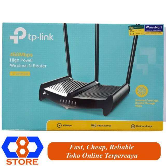 TPLINK WR941HP WIRELESS ROUTER HIGH POWER 3 ANTENA TEMBUS TEMBOK JAUH ...