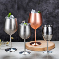 200-530ML Mirror Goblet 304 Stainless Steel Red Wine Cup Anti-broken Wine Glasses Stemware Winecup Durable Drinkware Bar Tools