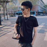 TAGON Store Social Guy Crown Letter พิมพ์เสื้อยืดแขนสั้นผู้ชายฤดูร้อนแนวโน้ม Spirit Tide ยี่ห้อหล่อสุทธิเสื้อโปโลสีแดง