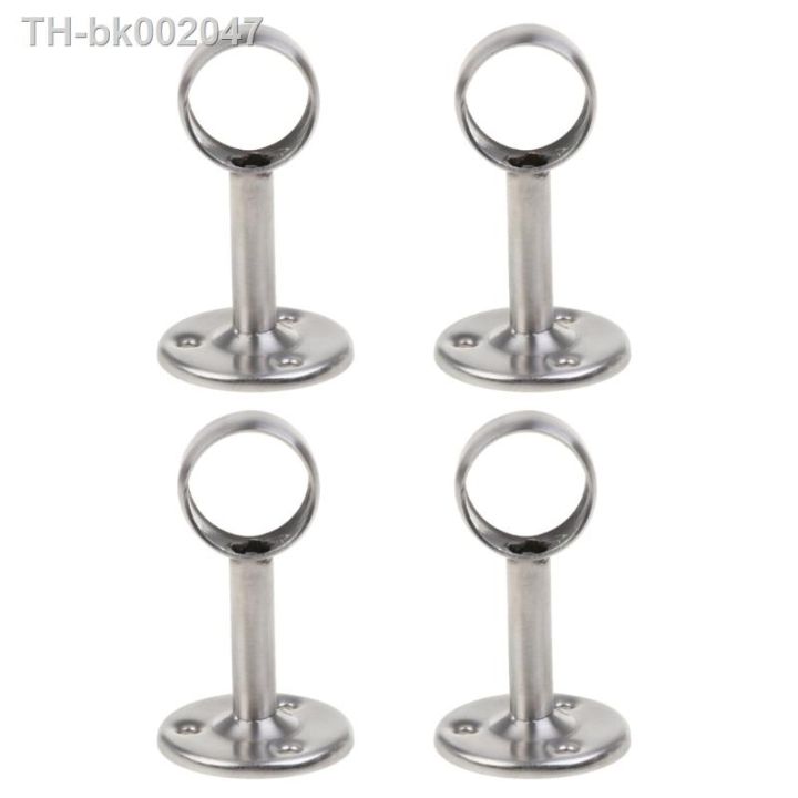 4pcs-stainless-steel-shower-curtain-rod-holder-pipe-flange-socket-flange-rod-holder-ceiling-closet-rail-end-flange-supports