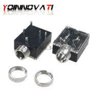 10 PJ-324M 3.5มม. สเตอริโอเสียงซ็อกเก็ต แจ็คพร้อม Nut 5pin PCB แผงสำหรับ Headphone