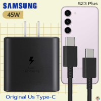 ที่ชาร์จ Samsung 45W (US) สำหรับ ซัมซุง S23 Plus และมือถือทุกรุ่น หัวชาร์จ Usb-C สายชาร์จ Type-C (5A) ยาว1ม. และ2ม. รองรับการชาร์จด่วนแบบพิเศษ Adaptive Fast Charging