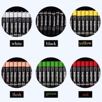 Monochrome Heavy Colorful Oil Pastels 24Pcs/Set 7 Colors Round Shape Oil Pastel Crayon Sticks Single Color Set School Stationery