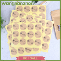 Wanglianzhon สติกเกอร์กาวขอบคุณ120ชิ้นสติกเกอร์กาวของขวัญสำหรับของขวัญเบเกอรี่โฮมเมด