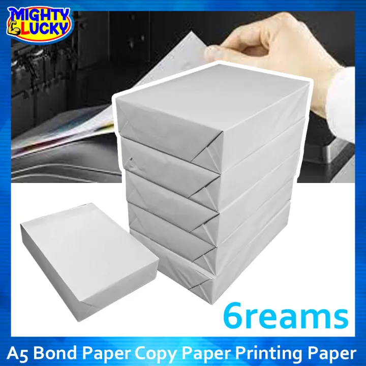 MightyLucky A5 Bond Paper Copy Paper Printing Paper 500pcs Per Ream mightylucky-a5-bond-paper-copy-paper-printing-paper-500pcs-per-ream